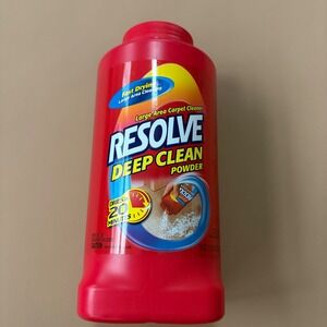 Resolve Deep Clean Powder Large Area Carpet Cleaner 18oz Bottle Fast Drying